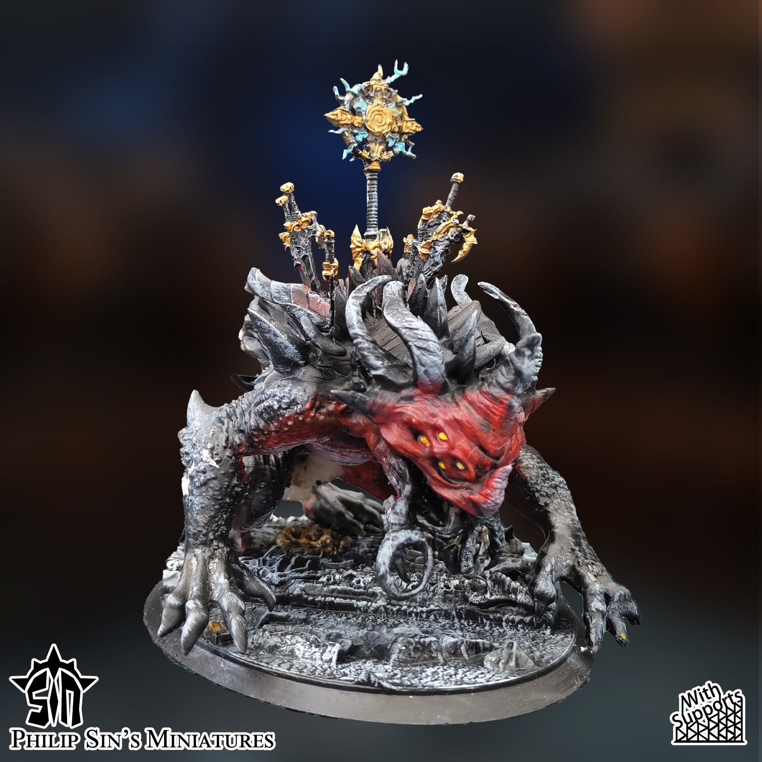 Miniatura La Bestia de la Matanza Reinos del Caos resina 32mm sin pintar - Drakholm