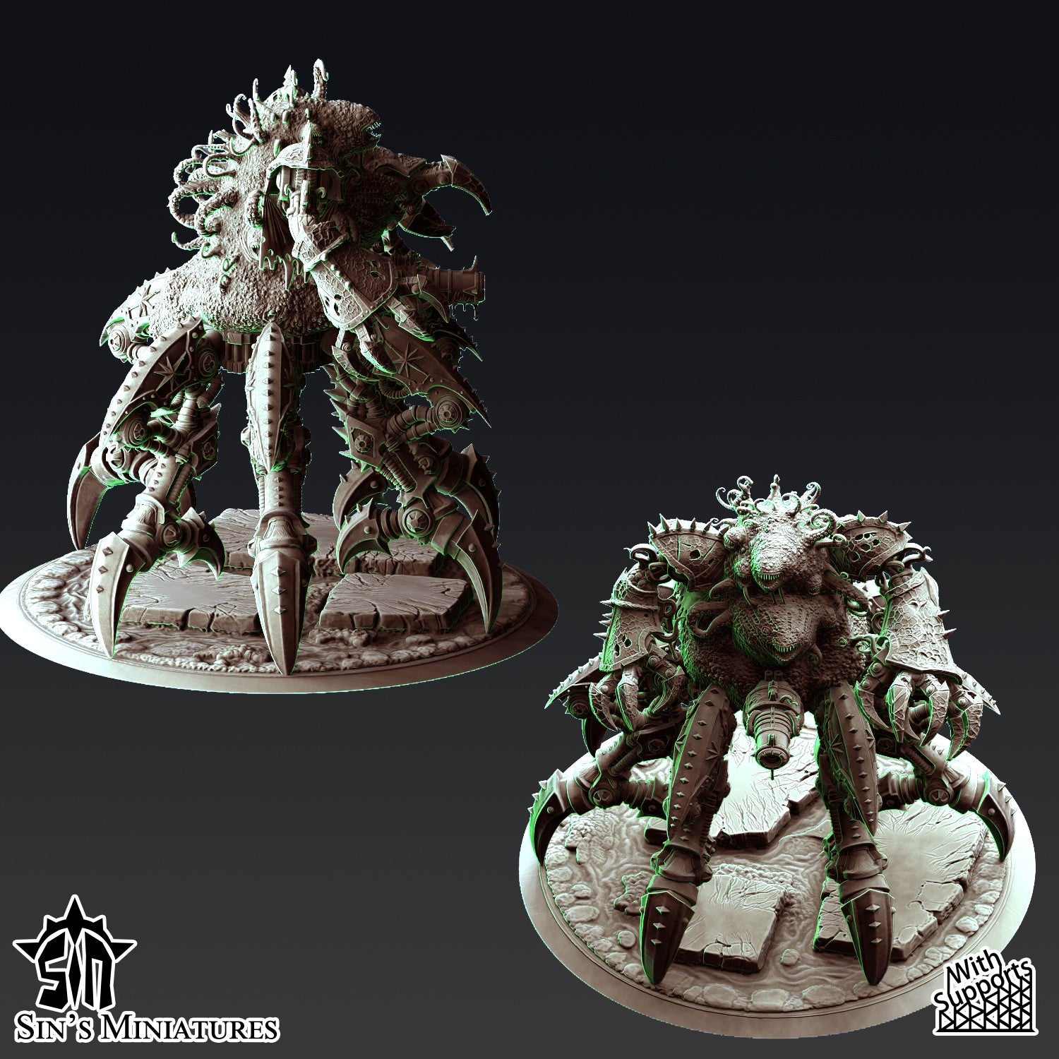 Miniatura Demonio del Alma de la Plaga Reinos del Caos resina 32mm sin pintar - Drakholm