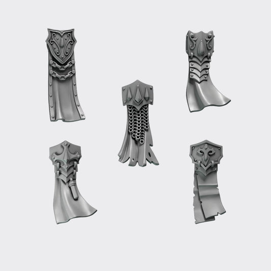 Tabardos Crimson Lords B — bits de conversión sci-fi grimdark de Greytide Studio, resina 32mm sin pintar