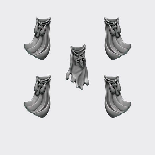 Tabardos Crimson Lords D — bits de conversión sci-fi grimdark de Greytide Studio, resina 32mm sin pintar