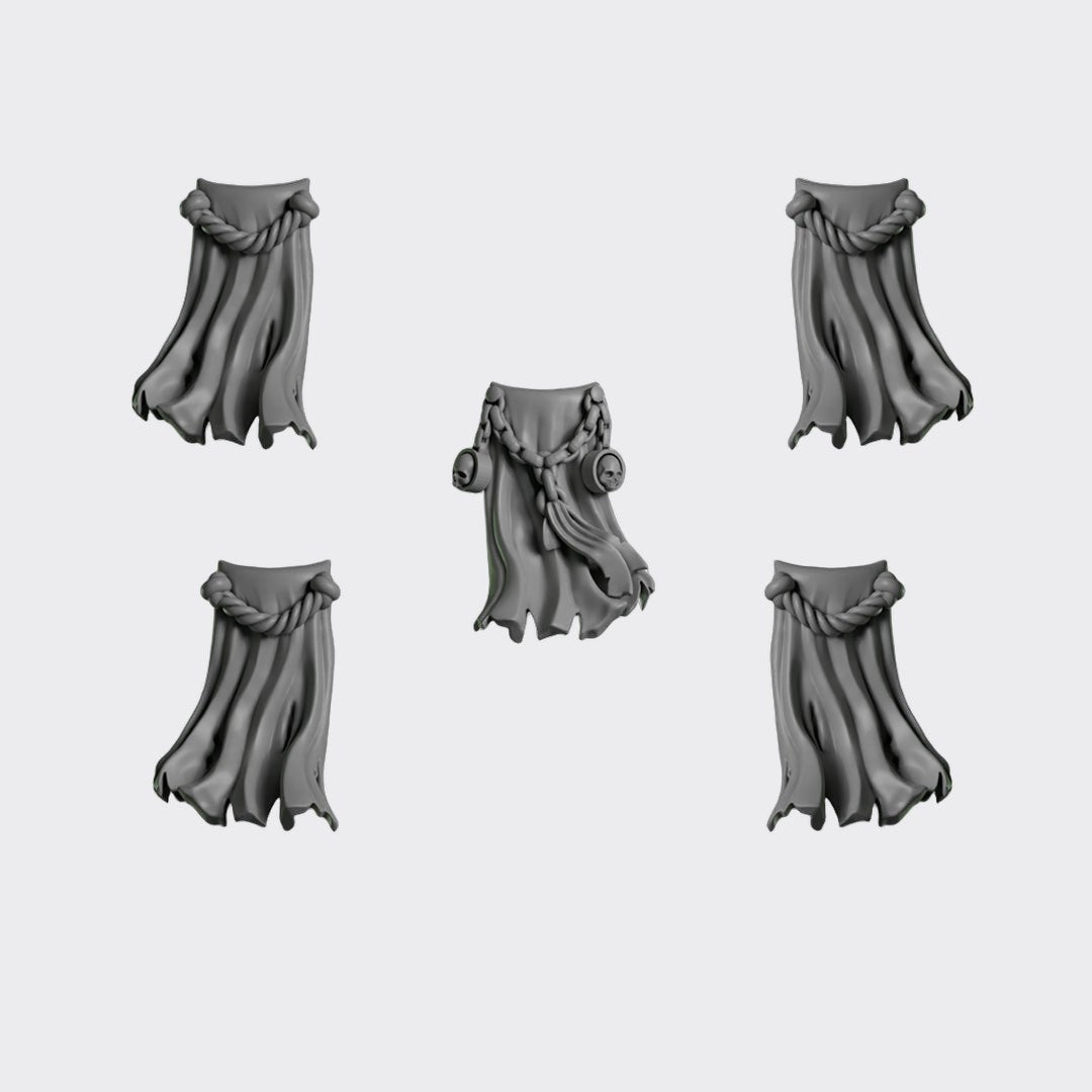 Tabardos Eternal Crusaders B — bits de conversión sci-fi grimdark de Greytide Studio, resina 32mm sin pintar