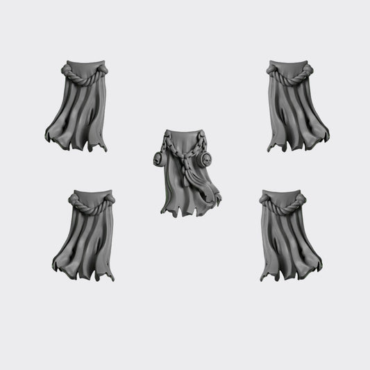 Tabardos Eternal Crusaders B — bits de conversión sci-fi grimdark de Greytide Studio, resina 32mm sin pintar