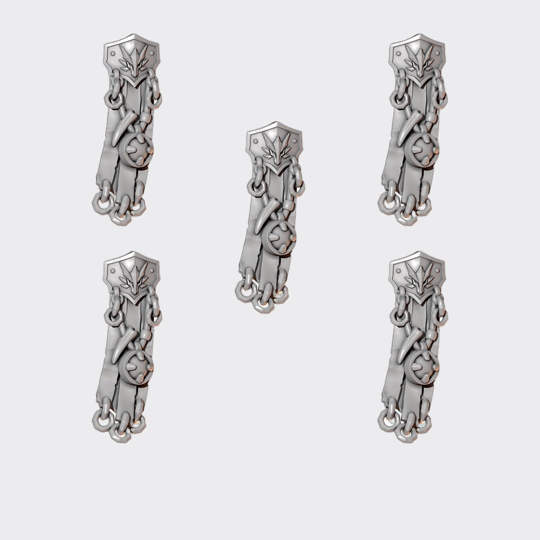 Tabardos Terminator Anvil Wardens A — bits de conversión sci-fi grimdark de Greytide Studio, resina 32mm sin pintar