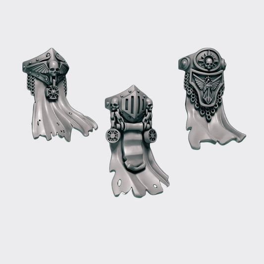 Tabardos Terminator Eternal Pilgrims — bits de conversión sci-fi grimdark de Greytide Studio, resina 32mm sin pintar