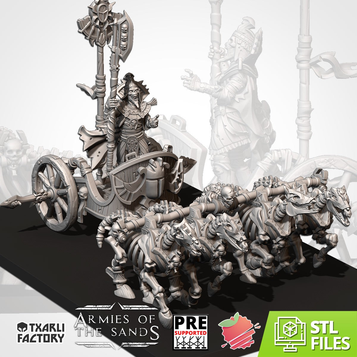 Miniatura El Gran Rey Reyes Funerarios resina 32mm sin pintar - Drakholm