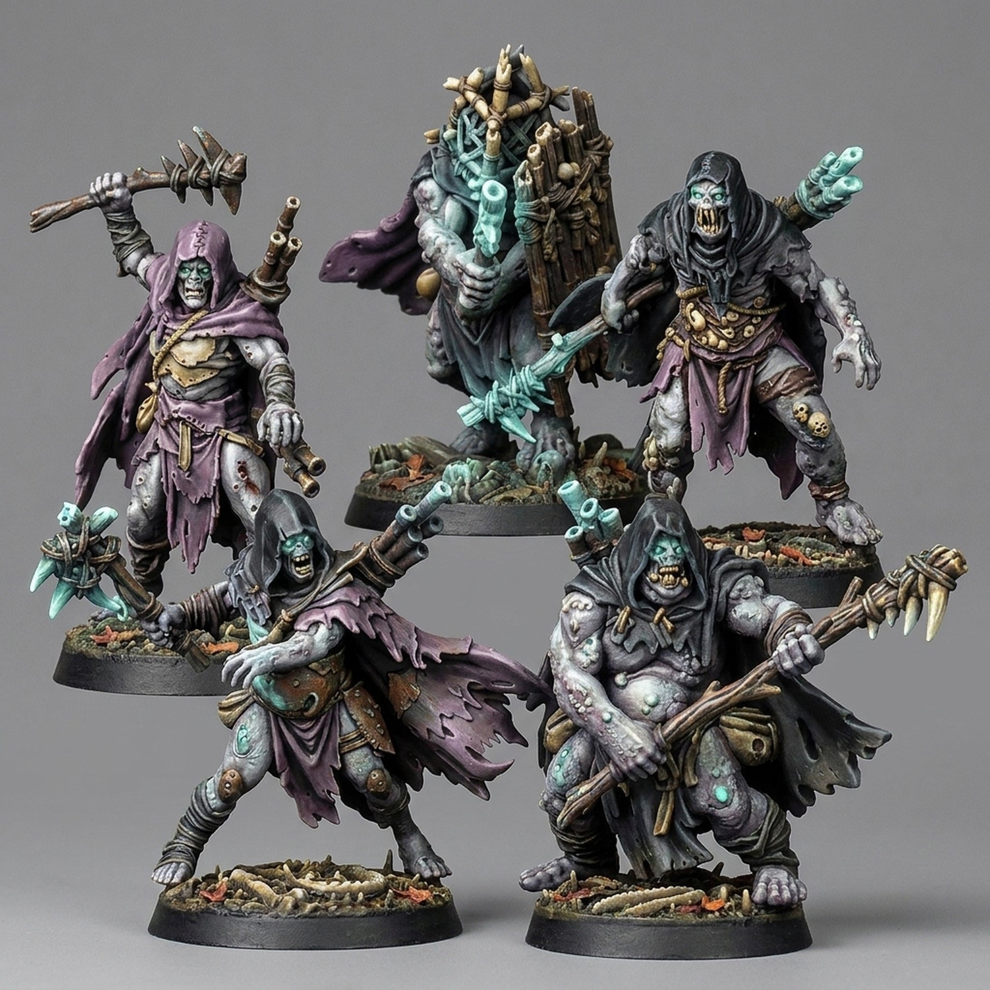 Miniatura La Hermandad de la Plaga Reinos del Caos resina 32mm sin pintar - Drakholm