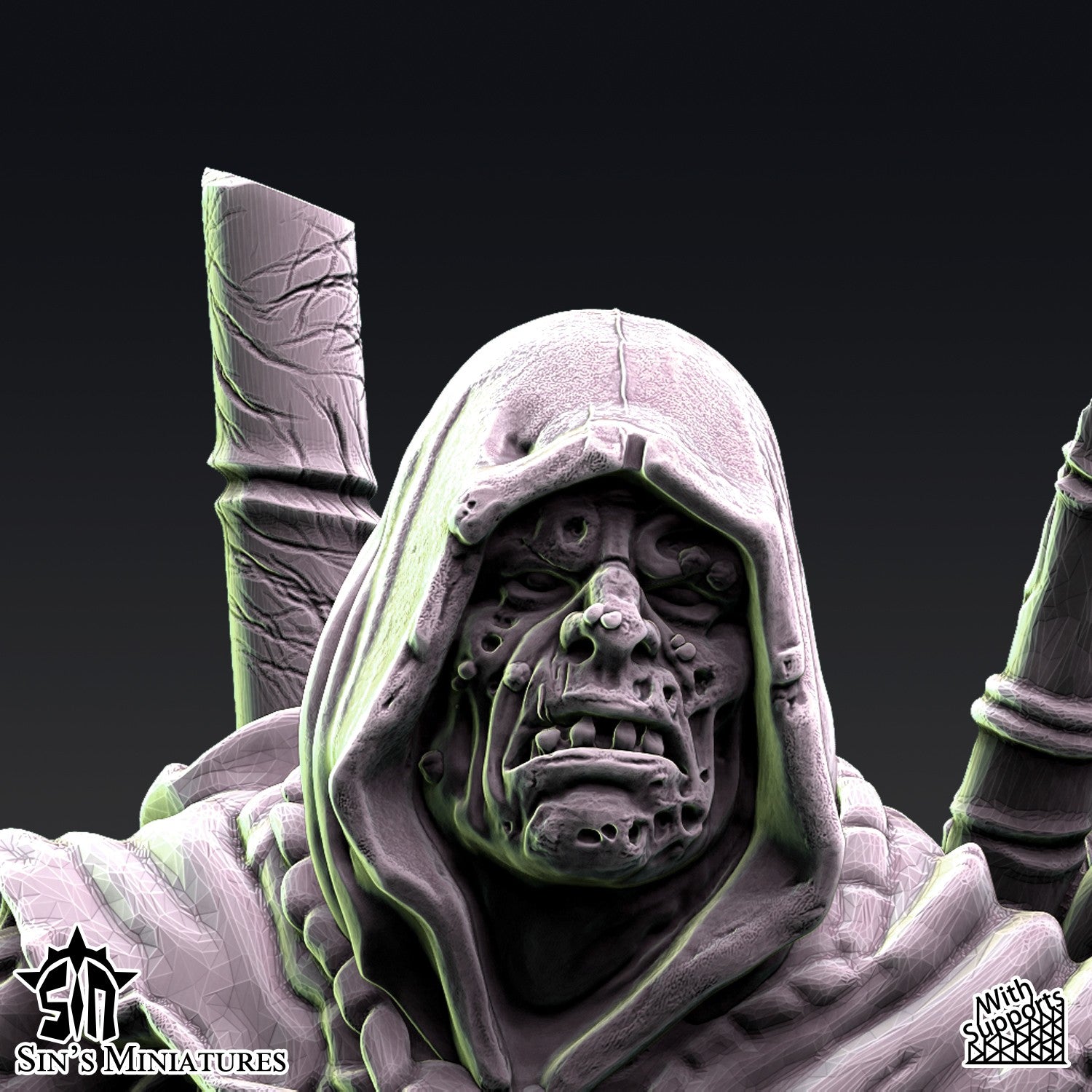 Miniatura La Hermandad de la Plaga Reinos del Caos resina 32mm sin pintar - Drakholm