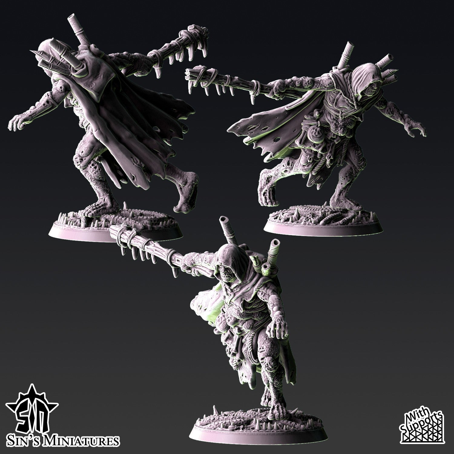 Miniatura La Hermandad de la Plaga Reinos del Caos resina 32mm sin pintar - Drakholm