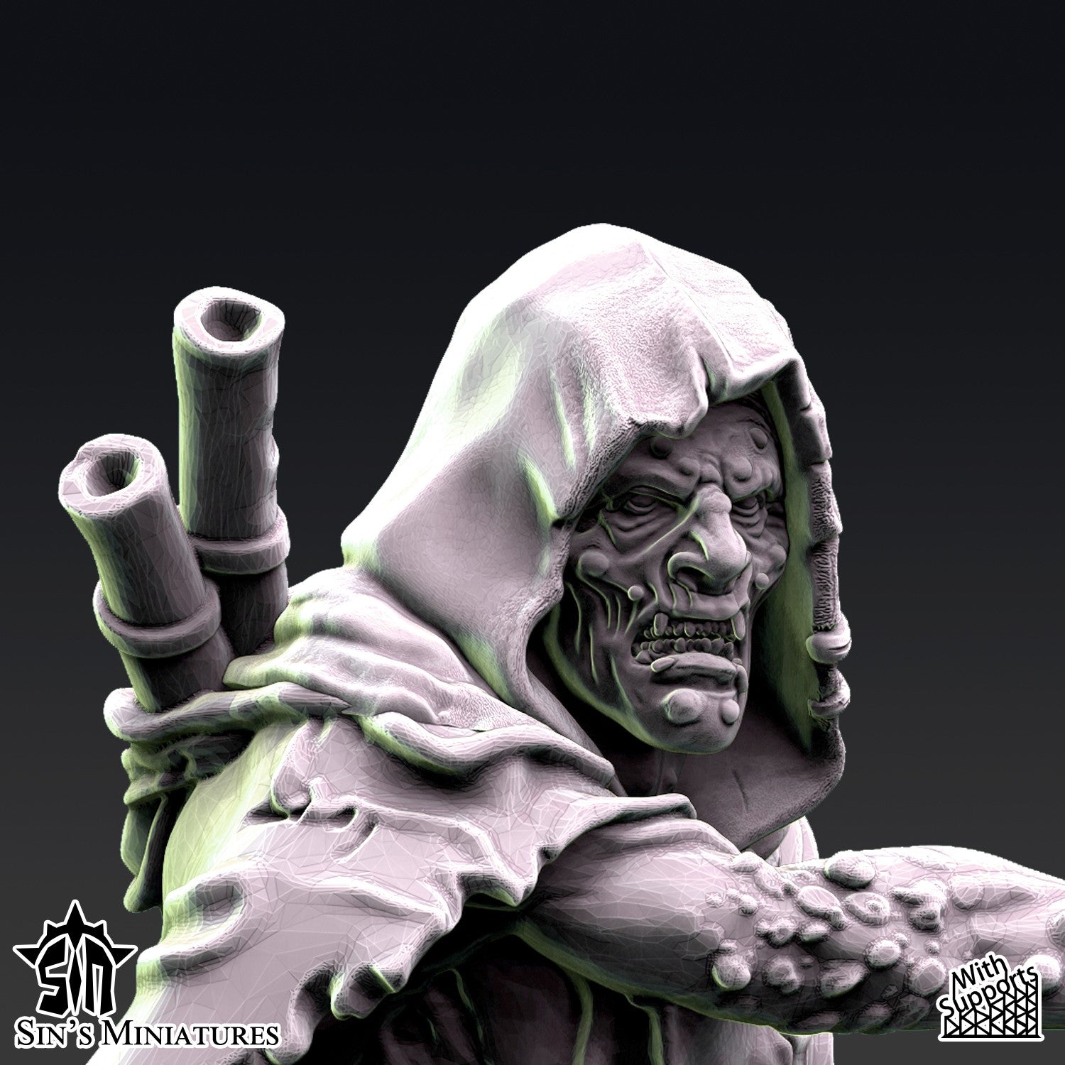 Miniatura La Hermandad de la Plaga Reinos del Caos resina 32mm sin pintar - Drakholm