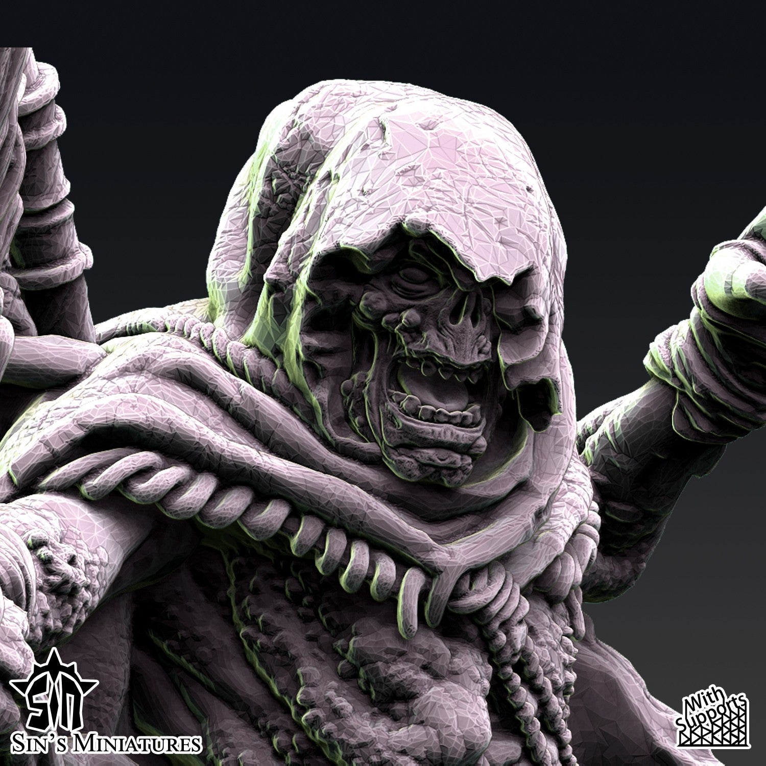 Miniatura La Hermandad de la Plaga Reinos del Caos resina 32mm sin pintar - Drakholm