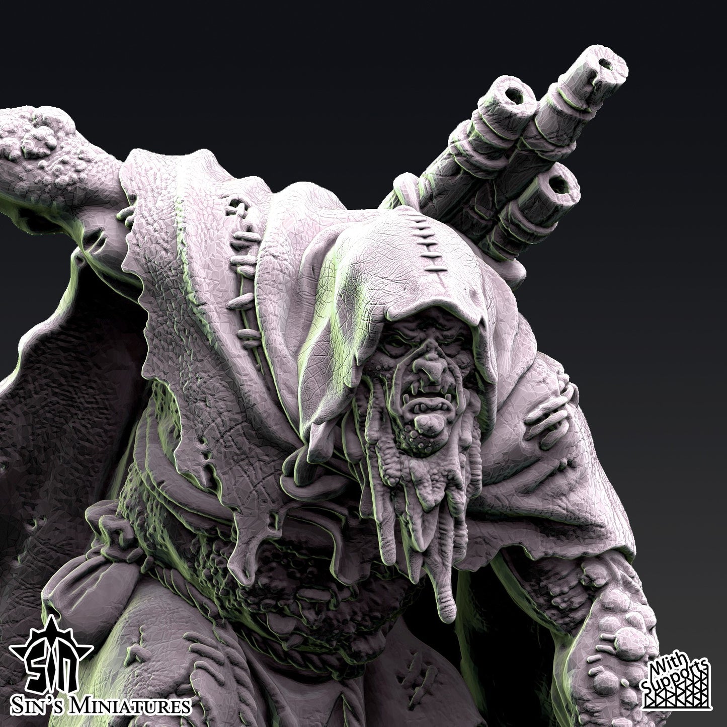 Miniatura La Hermandad de la Plaga Reinos del Caos resina 32mm sin pintar - Drakholm