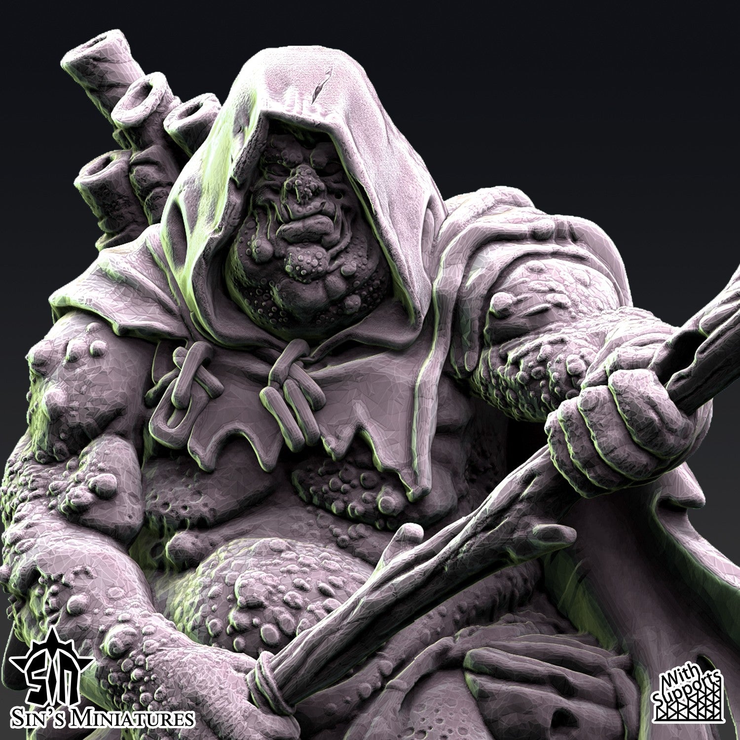 Miniatura La Hermandad de la Plaga Reinos del Caos resina 32mm sin pintar - Drakholm