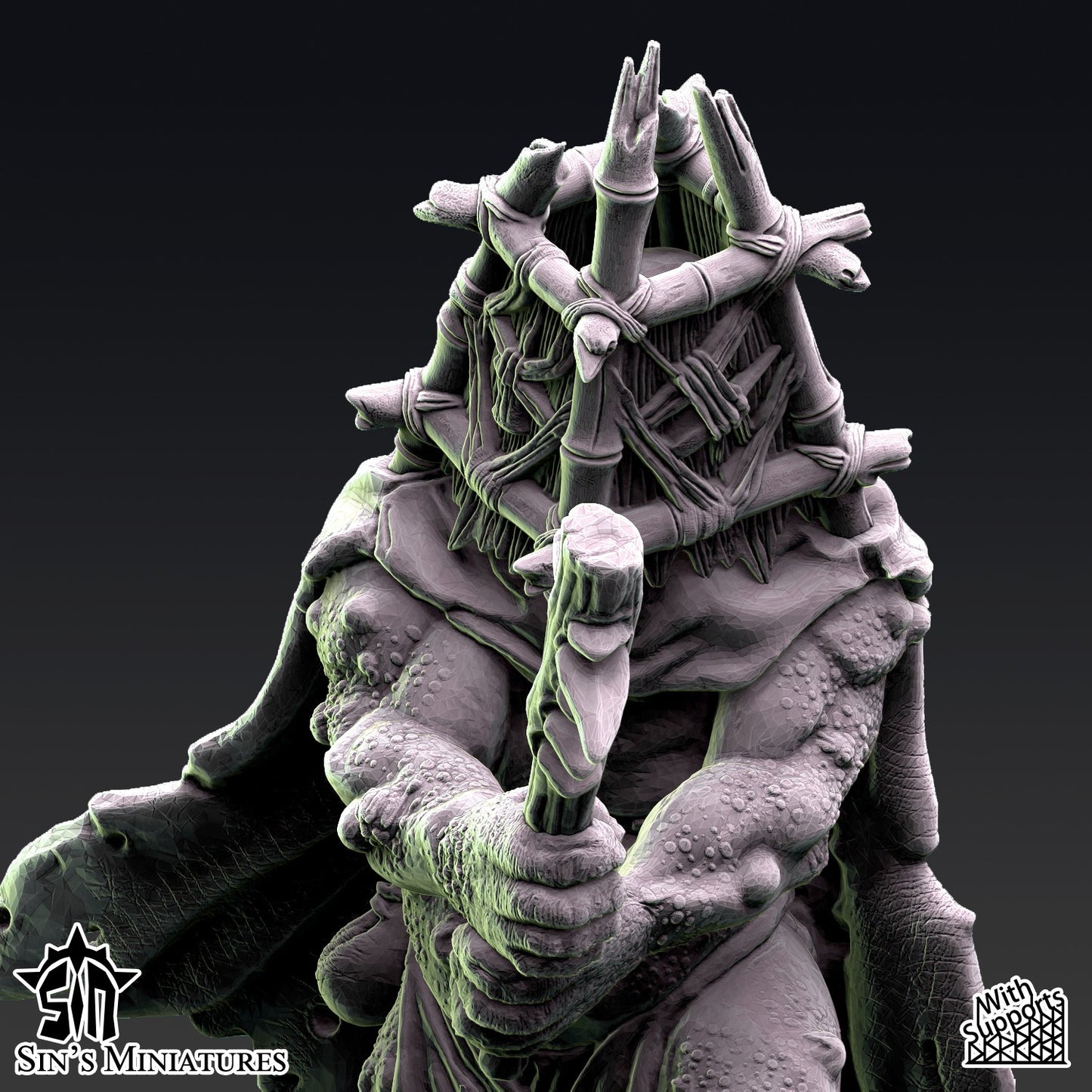 Miniatura La Hermandad de la Plaga Reinos del Caos resina 32mm sin pintar - Drakholm