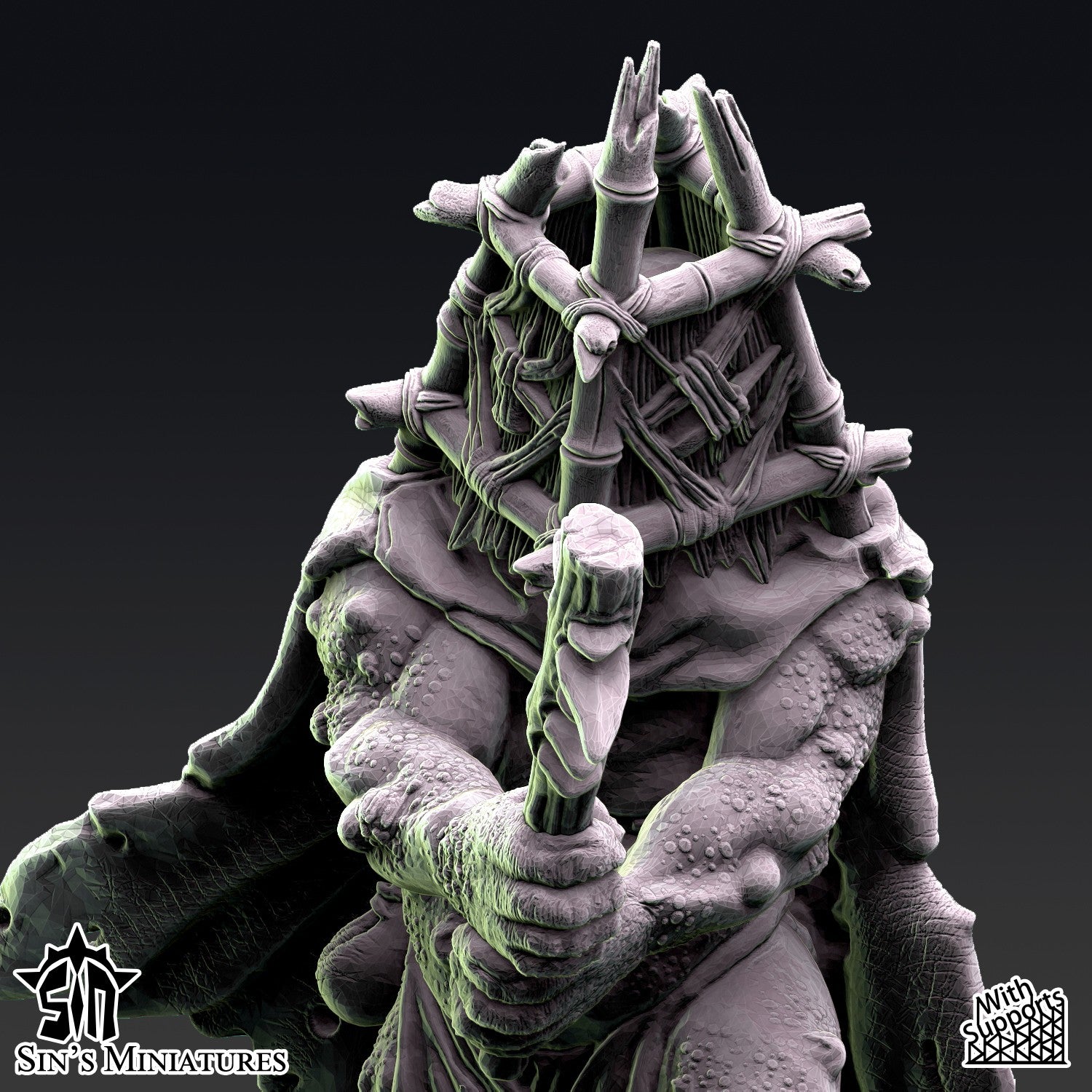 Miniatura La Hermandad de la Plaga Reinos del Caos resina 32mm sin pintar - Drakholm