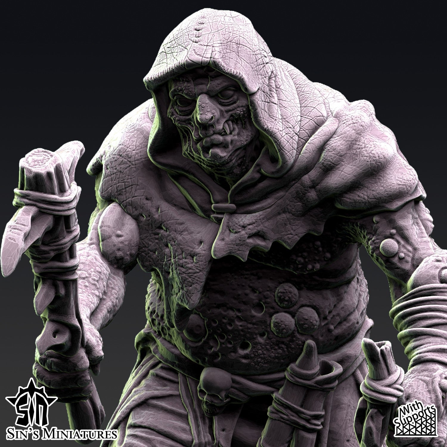 Miniatura La Hermandad de la Plaga Reinos del Caos resina 32mm sin pintar - Drakholm