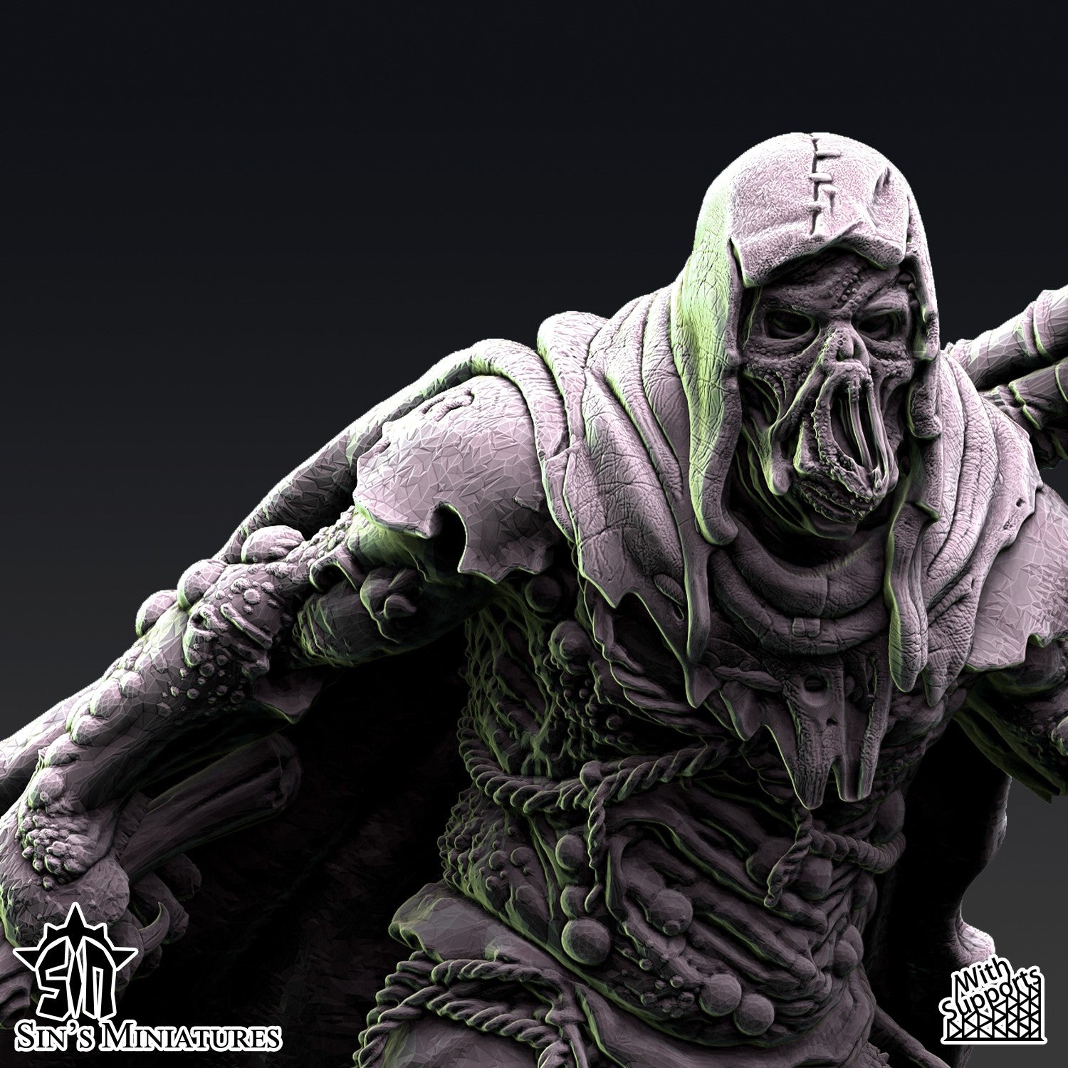 Miniatura La Hermandad de la Plaga Reinos del Caos resina 32mm sin pintar - Drakholm