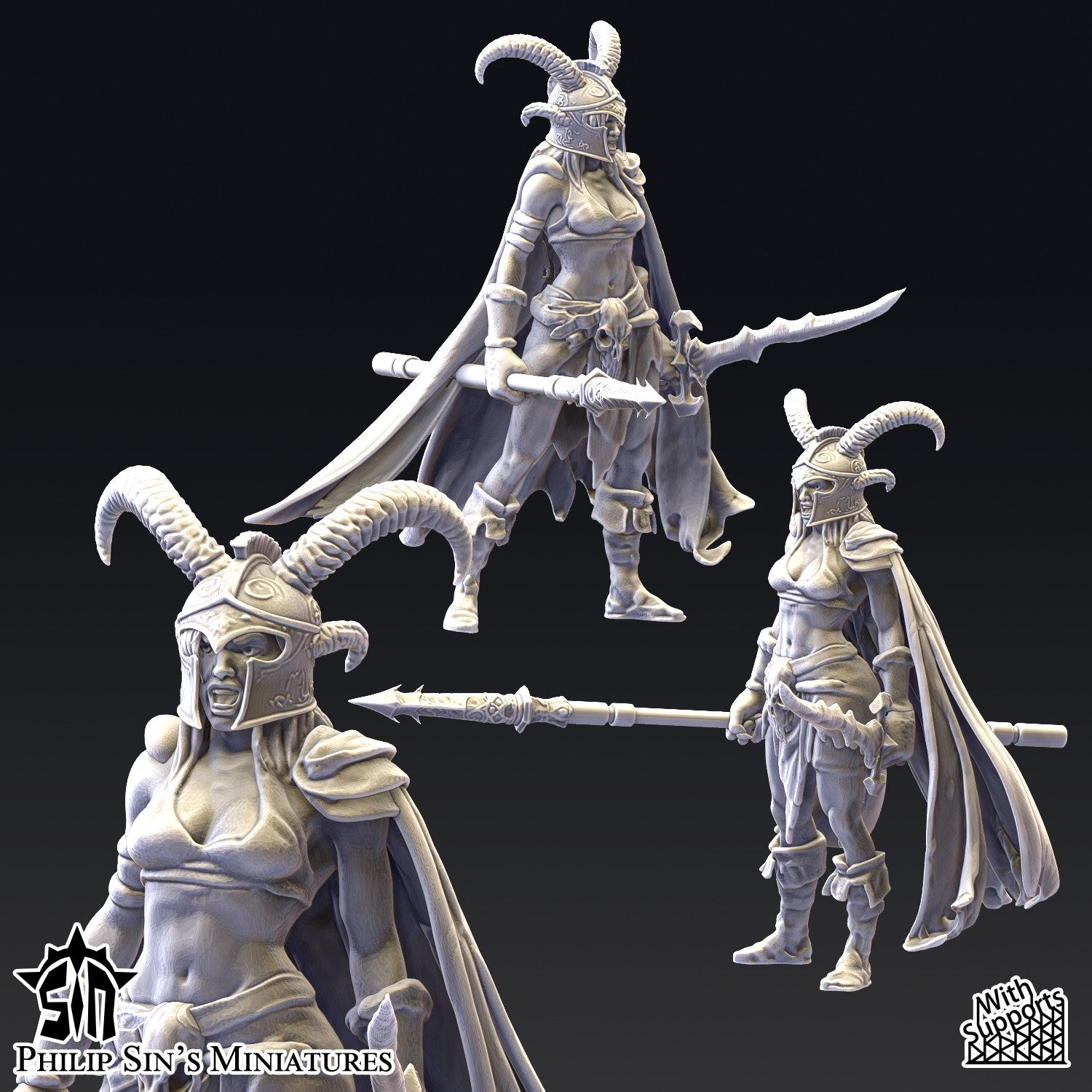 Miniatura La Banda de los Juramentados Reinos del Caos resina 32mm sin pintar - Drakholm