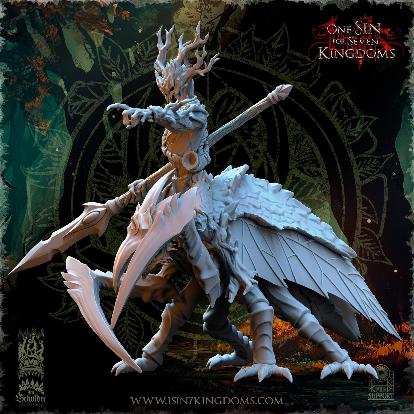 Miniatura Thressal, Campeón Perenne Elfos Silvanos resina 32mm sin pintar - Drakholm