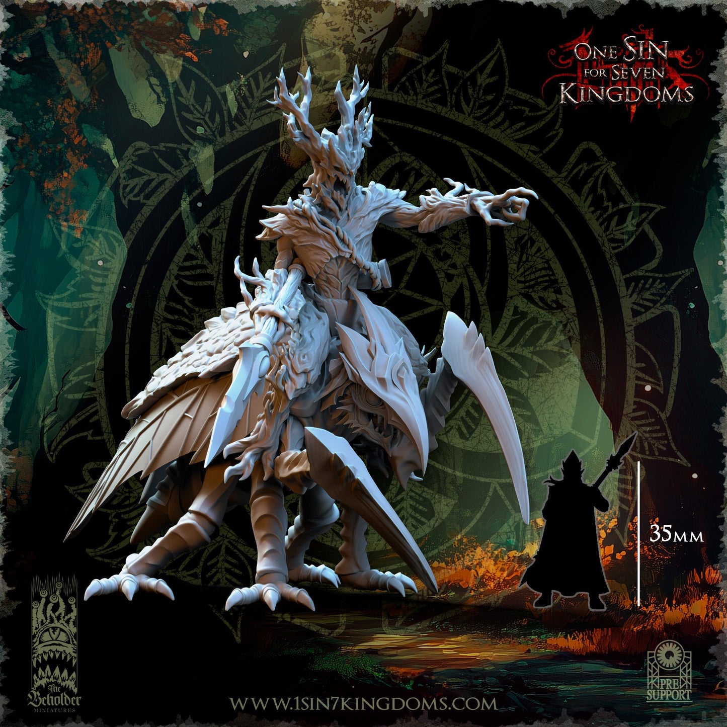 Miniatura Thressal, Campeón Perenne Elfos Silvanos resina 32mm sin pintar - Drakholm