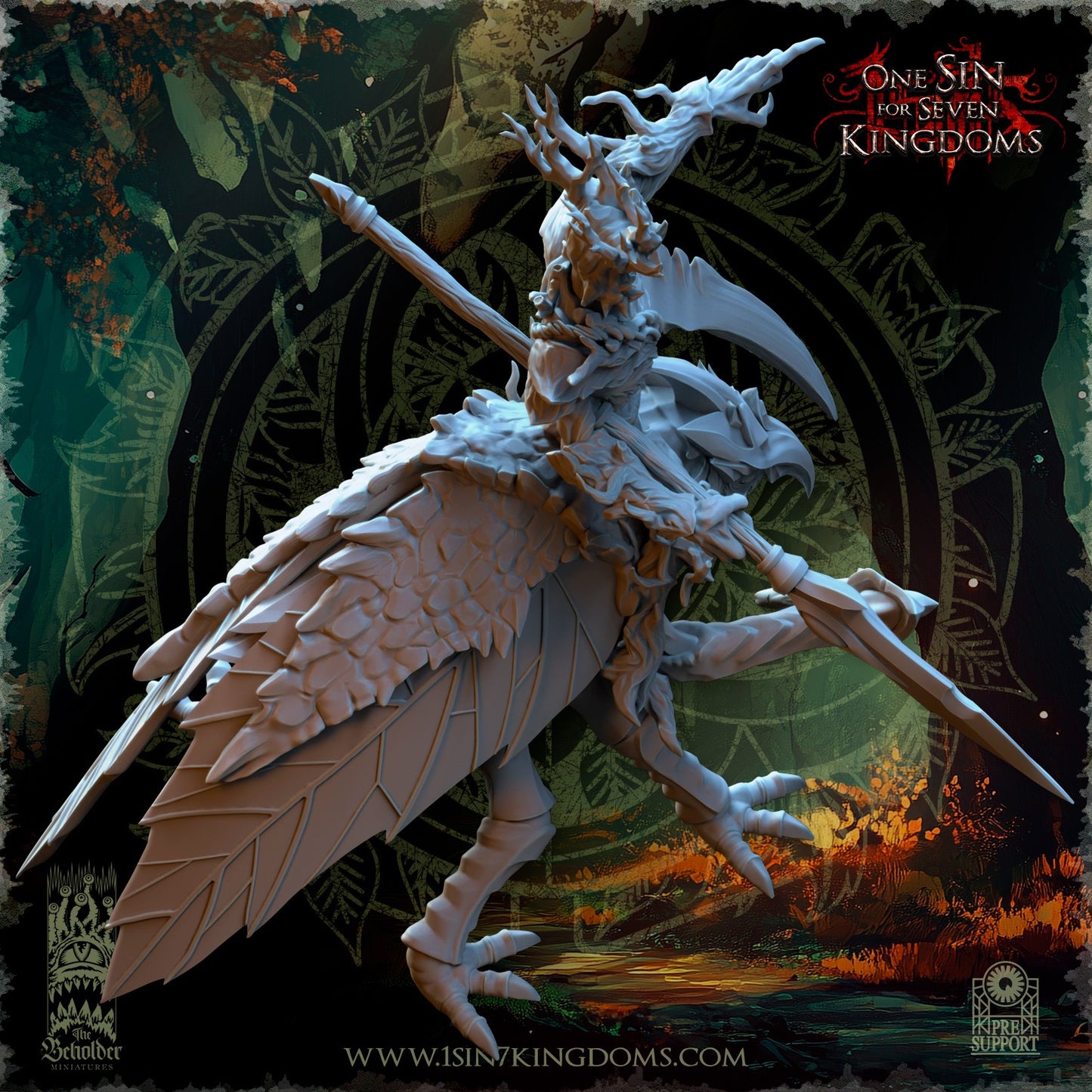 Miniatura Thressal, Campeón Perenne Elfos Silvanos resina 32mm sin pintar - Drakholm