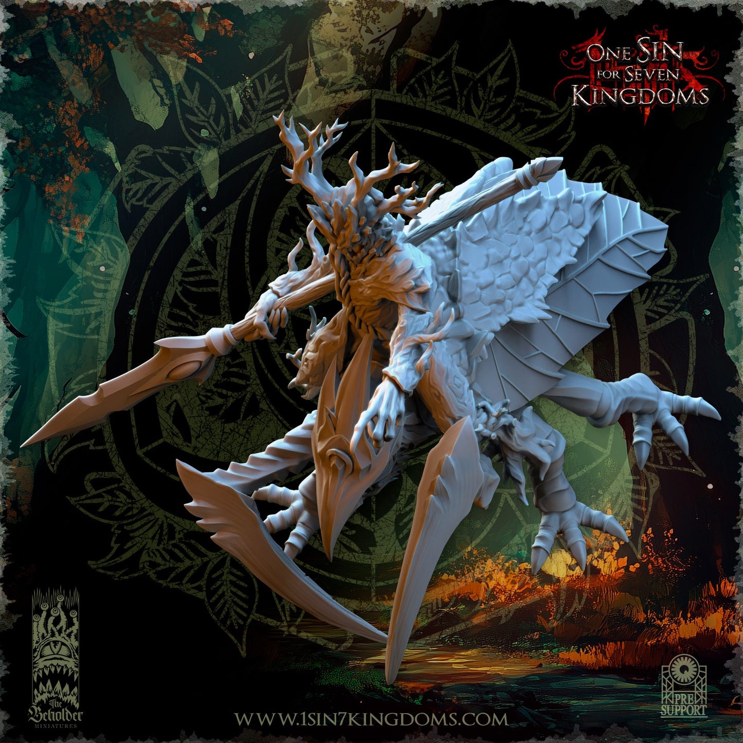 Miniatura Thressal, Campeón Perenne Elfos Silvanos resina 32mm sin pintar - Drakholm