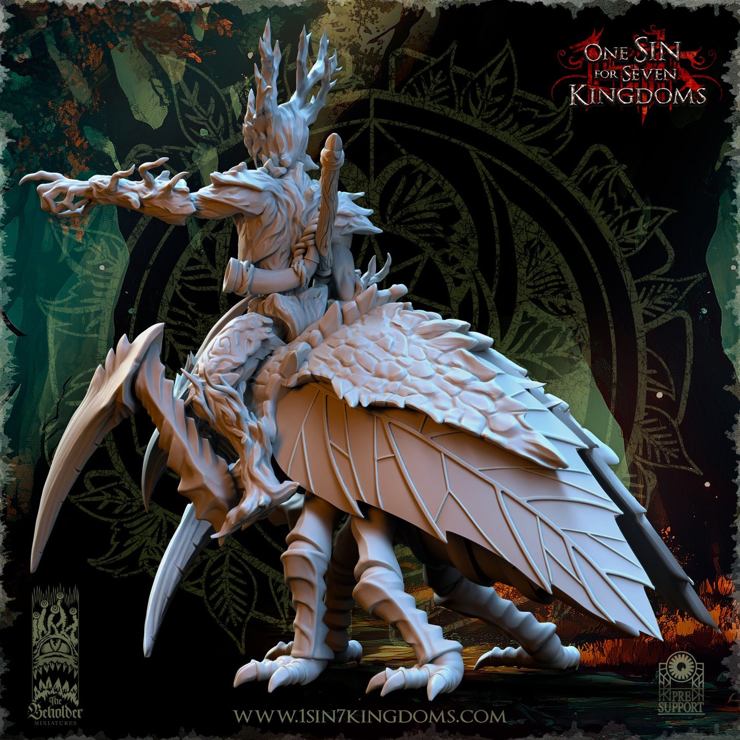 Miniatura Thressal, Campeón Perenne Elfos Silvanos resina 32mm sin pintar - Drakholm