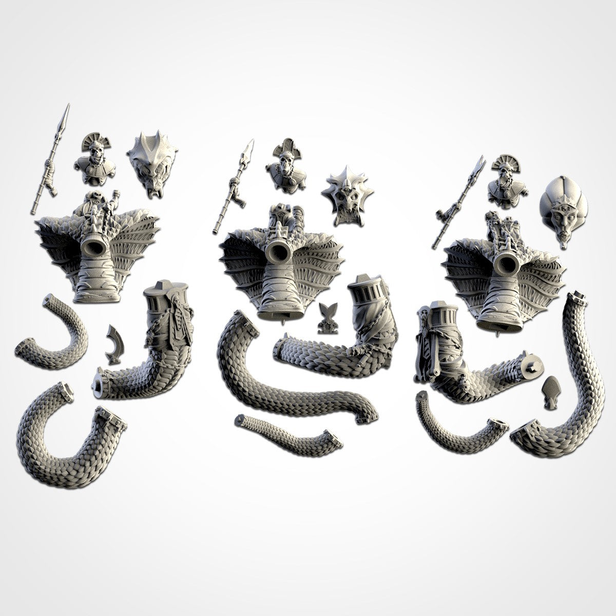 Miniatura Catafractos de la Cripta Reyes Funerarios resina 32mm sin pintar - Drakholm