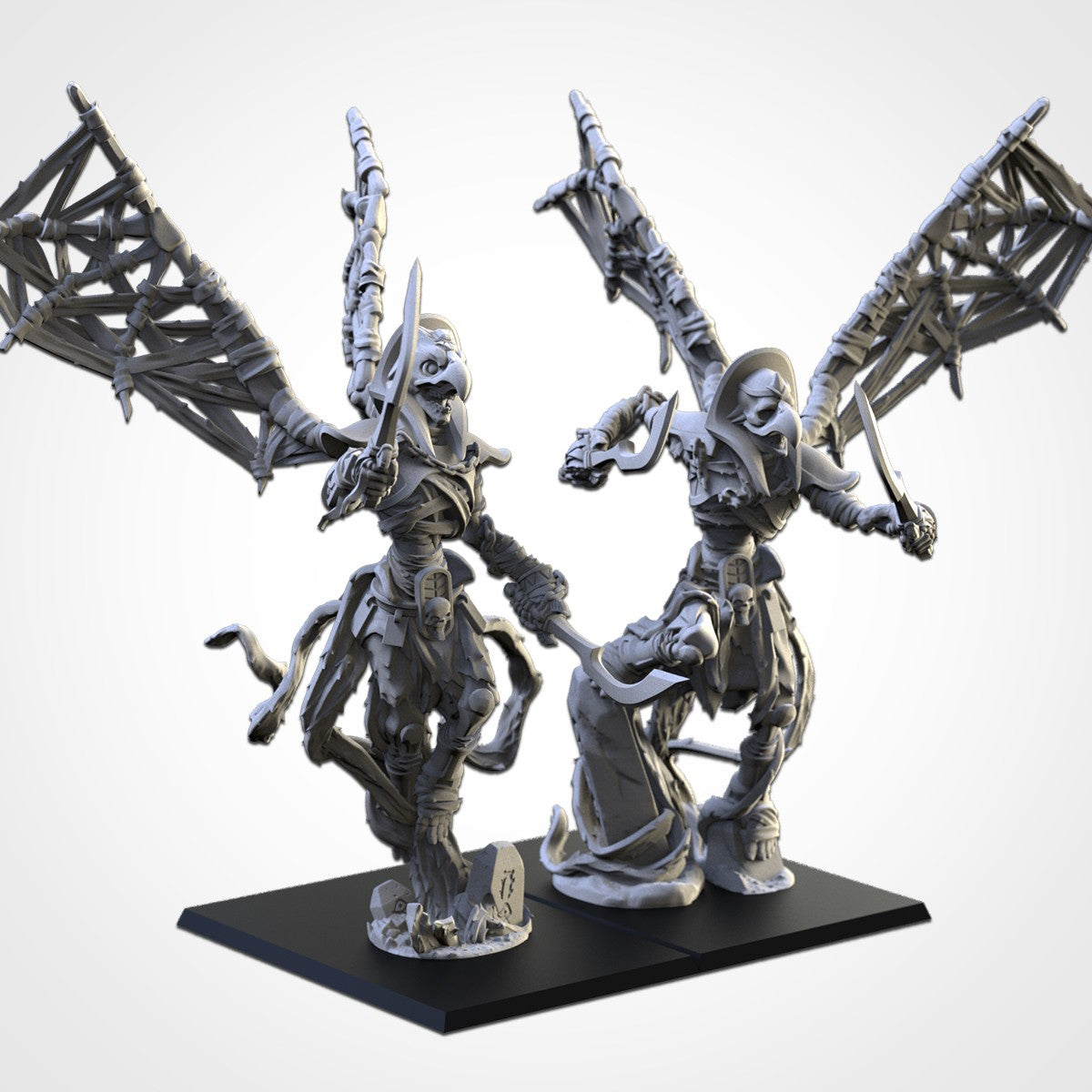 Miniatura Segadores de la Cripta Reyes Funerarios resina 32mm sin pintar - Drakholm