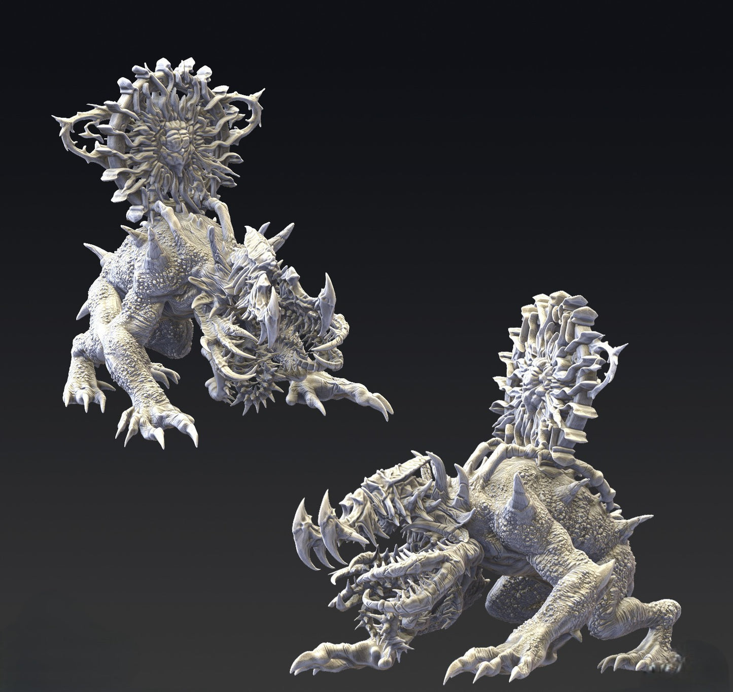 Miniatura La Bestia del Vórtice Reinos del Caos resina 32mm sin pintar - Drakholm