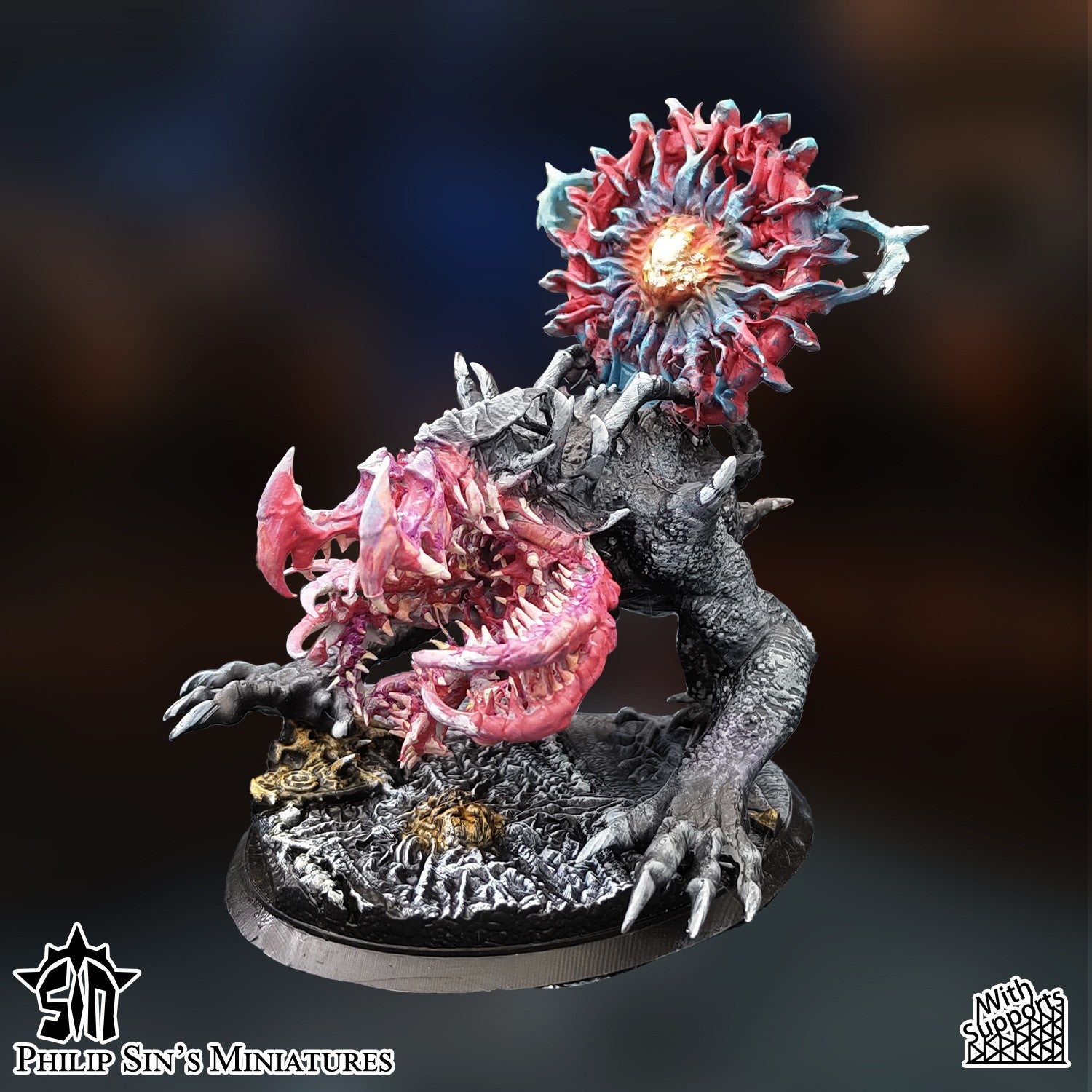 Miniatura La Bestia del Vórtice Reinos del Caos resina 32mm sin pintar - Drakholm