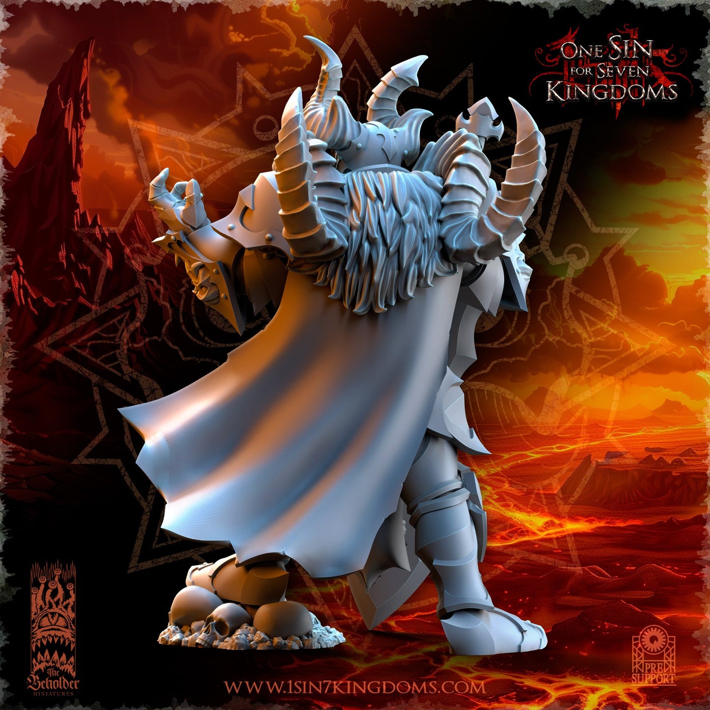 Miniatura Vrolok, Señor de la Destrucción Reinos del Caos resina 32mm sin pintar - Drakholm