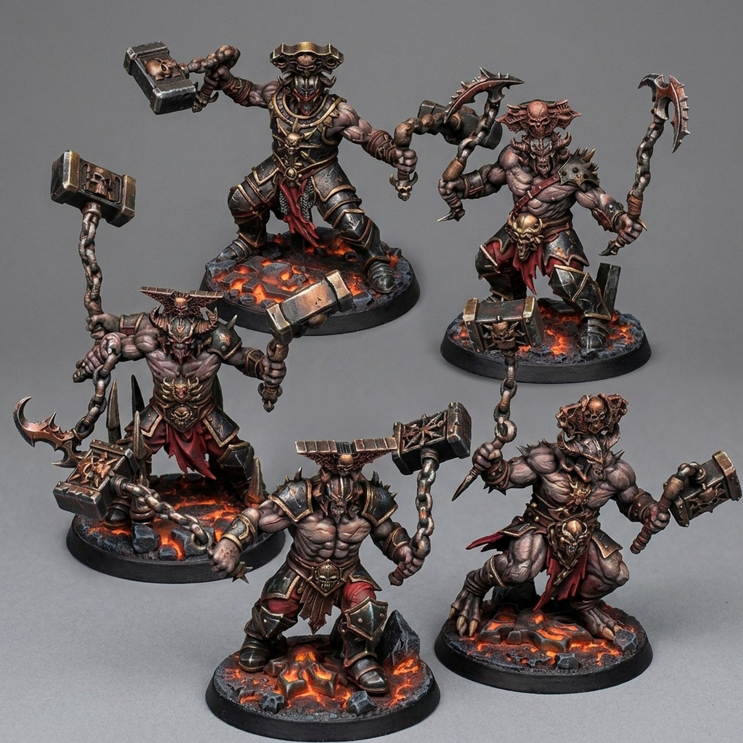 Miniatura Los Mercaderes de la Muerte Reinos del Caos resina 32mm sin pintar - Drakholm