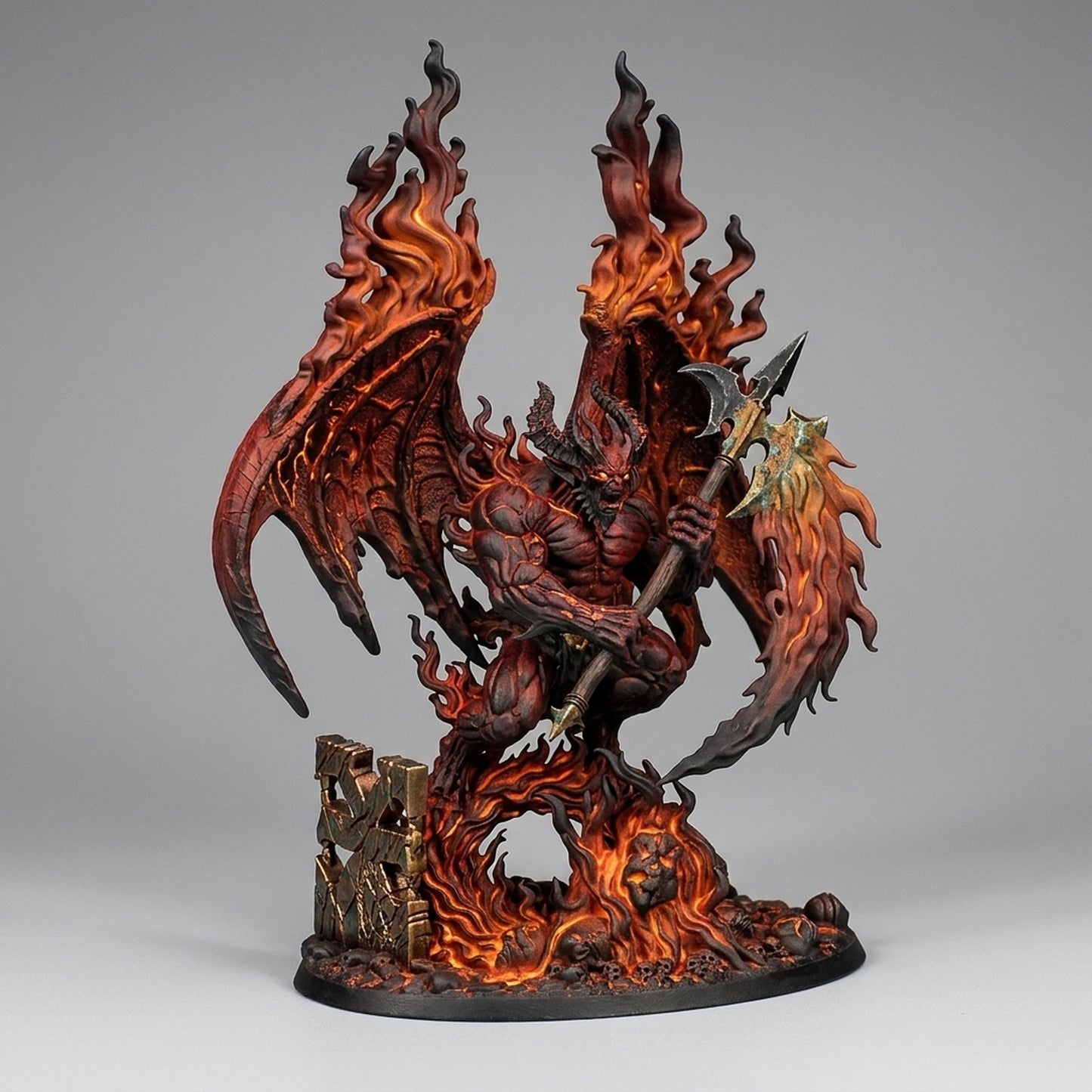 Miniatura Gran Demonio de la Ira Insensata Reinos del Caos resina 32mm sin pintar - Drakholm