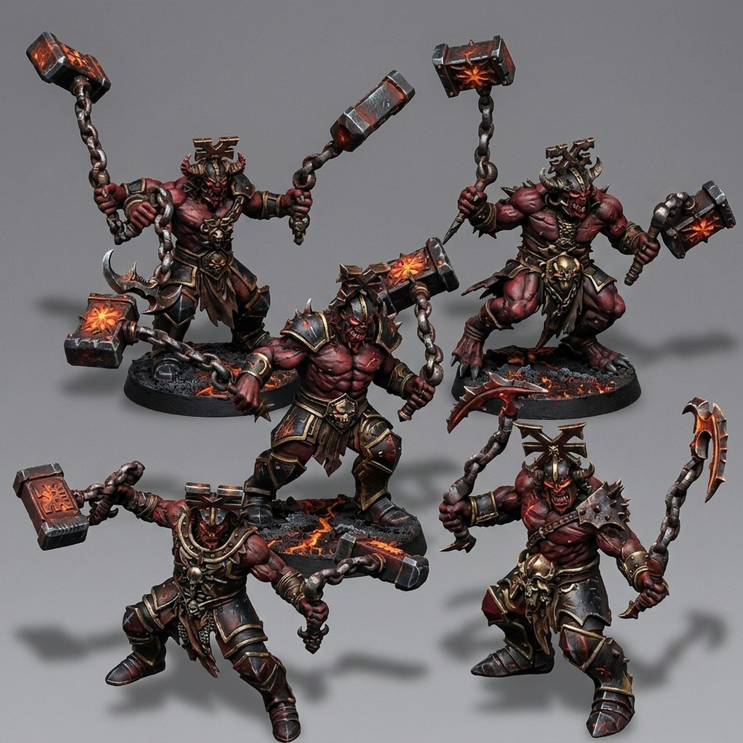 Miniatura Los Engendros de la Cólera Reinos del Caos resina 32mm sin pintar - Drakholm