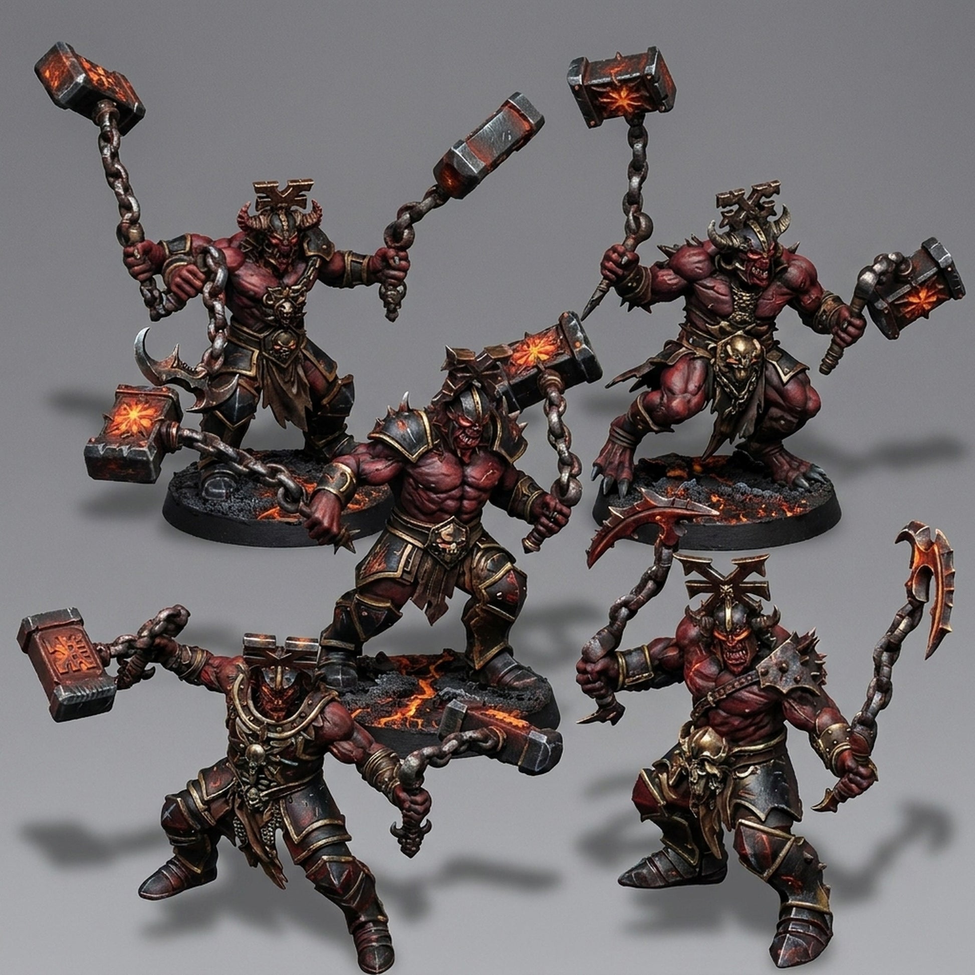 Miniatura Los Engendros de la Cólera Reinos del Caos resina 32mm sin pintar - Drakholm