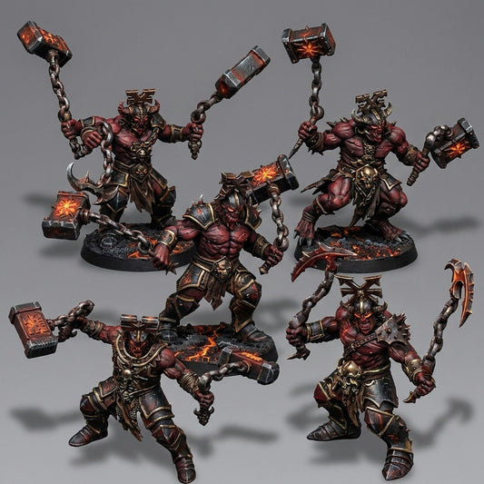 Miniatura Los Engendros de la Cólera Reinos del Caos resina 32mm sin pintar - Drakholm